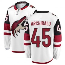 Men's Fanatics Branded Arizona Coyotes Josh Archibald White Away Jersey - Authentic