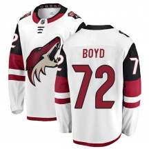 Men's Fanatics Branded Arizona Coyotes Travis Boyd White Away Jersey - Breakaway