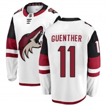 Men's Fanatics Branded Arizona Coyotes Dylan Guenther White Away Jersey - Breakaway