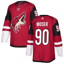Youth Adidas Arizona Coyotes J.J. Moser Maroon Home Jersey - Authentic