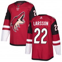 Men's Adidas Arizona Coyotes Johan Larsson Maroon Home Jersey - Authentic