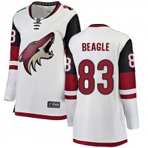 Women's Fanatics Branded Arizona Coyotes Jay Beagle White Away Jersey - Breakaway