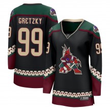 Women's Fanatics Branded Arizona Coyotes Wayne Gretzky Black 2021/22 Home Jersey - Breakaway