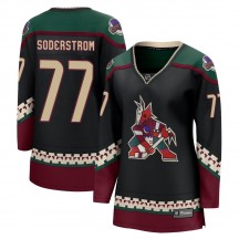 Women's Fanatics Branded Arizona Coyotes Victor Soderstrom Black 2021/22 Home Jersey - Breakaway