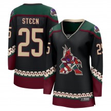Women's Fanatics Branded Arizona Coyotes Thomas Steen Black 2021/22 Home Jersey - Breakaway