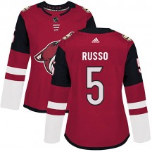 Women's Adidas Arizona Coyotes Robbie Russo Maroon Home Jersey - Authentic