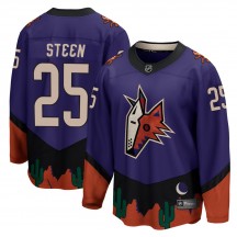 Men's Fanatics Branded Arizona Coyotes Thomas Steen Purple 2020/21 Special Edition Jersey - Breakaway