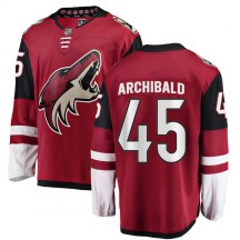 Men's Fanatics Branded Arizona Coyotes Josh Archibald Red Home Jersey - Authentic