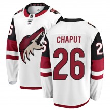 Youth Fanatics Branded Arizona Coyotes Michael Chaput White Away Jersey - Breakaway