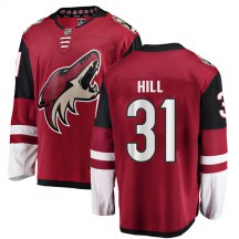 Youth Fanatics Branded Arizona Coyotes Adin Hill Red Home Jersey - Authentic