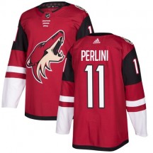 Youth Adidas Arizona Coyotes Brendan Perlini Red Burgundy Home Jersey - Authentic
