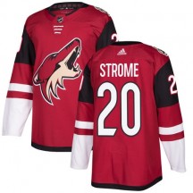 Men's Adidas Arizona Coyotes Dylan Strome Red Burgundy Home Jersey - Premier