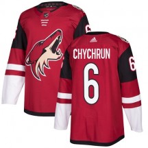 Youth Adidas Arizona Coyotes Jakob Chychrun Red Burgundy Home Jersey - Authentic