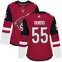 Women's Adidas Arizona Coyotes Jason Demers Red Burgundy Home Jersey - Authentic