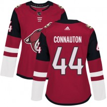 Women's Adidas Arizona Coyotes Kevin Connauton Red Burgundy Home Jersey - Authentic