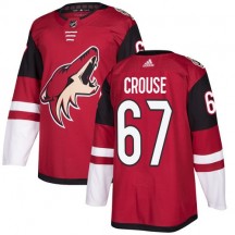 Youth Adidas Arizona Coyotes Lawson Crouse Red Burgundy Home Jersey - Premier