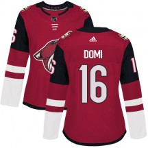 Women's Adidas Arizona Coyotes Max Domi Red Burgundy Home Jersey - Authentic