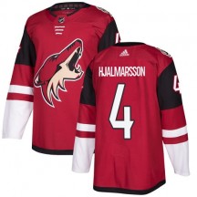 Youth Adidas Arizona Coyotes Niklas Hjalmarsson Red Burgundy Home Jersey - Authentic