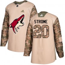 Youth Adidas Arizona Coyotes Dylan Strome Camo Veterans Day Practice Jersey - Authentic