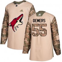 Youth Adidas Arizona Coyotes Jason Demers Camo Veterans Day Practice Jersey - Authentic