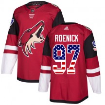 Youth Adidas Arizona Coyotes Jeremy Roenick Red USA Flag Fashion Jersey - Authentic
