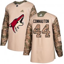 Youth Adidas Arizona Coyotes Kevin Connauton Camo Veterans Day Practice Jersey - Authentic