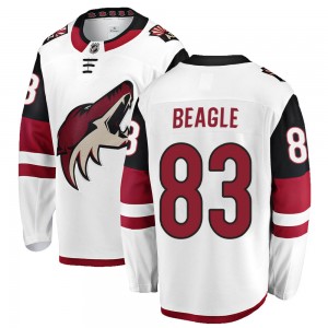Men's Fanatics Branded Arizona Coyotes Jay Beagle White Away Jersey - Breakaway