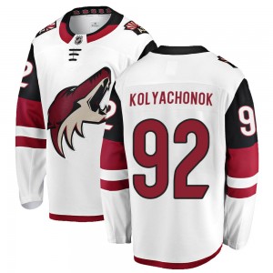 Men's Fanatics Branded Arizona Coyotes Vladislav Kolyachonok White Away Jersey - Breakaway