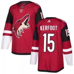 Youth Adidas Arizona Coyotes Alexander Kerfoot Maroon Home Jersey - Authentic
