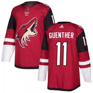 Men's Adidas Arizona Coyotes Dylan Guenther Maroon Home Jersey - Authentic