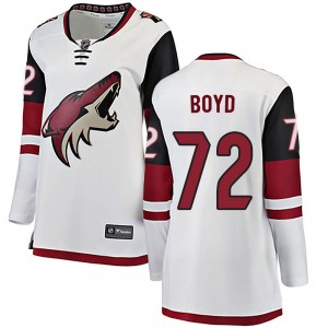 Women's Fanatics Branded Arizona Coyotes Travis Boyd White Away Jersey - Breakaway