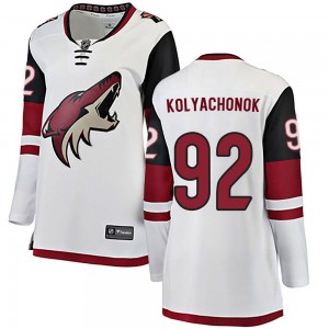 Women's Fanatics Branded Arizona Coyotes Vladislav Kolyachonok White Away Jersey - Breakaway