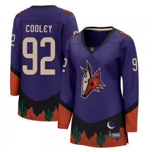 Women's Fanatics Branded Arizona Coyotes Logan Cooley Purple 2020/21 Special Edition Jersey - Breakaway