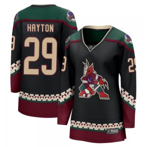 Women's Fanatics Branded Arizona Coyotes Barrett Hayton Black 2021/22 Home Jersey - Breakaway