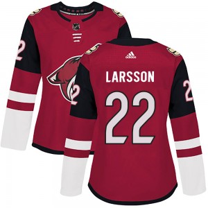 Women's Adidas Arizona Coyotes Johan Larsson Maroon Home Jersey - Authentic