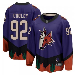 Men's Fanatics Branded Arizona Coyotes Logan Cooley Purple 2020/21 Special Edition Jersey - Breakaway