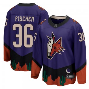 Men's Fanatics Branded Arizona Coyotes Christian Fischer Purple 2020/21 Special Edition Jersey - Breakaway