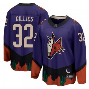 Men's Fanatics Branded Arizona Coyotes Jon Gillies Purple 2020/21 Special Edition Jersey - Breakaway