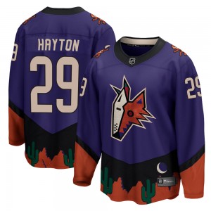 Men's Fanatics Branded Arizona Coyotes Barrett Hayton Purple 2020/21 Special Edition Jersey - Breakaway