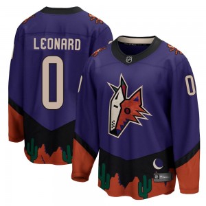 Men's Fanatics Branded Arizona Coyotes John Leonard Purple 2020/21 Special Edition Jersey - Breakaway