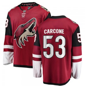 Men's Fanatics Branded Arizona Coyotes Michael Carcone Red Home Jersey - Breakaway