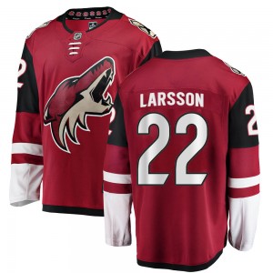 Men's Fanatics Branded Arizona Coyotes Johan Larsson Red Home Jersey - Breakaway