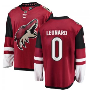 Men's Fanatics Branded Arizona Coyotes John Leonard Red Home Jersey - Breakaway