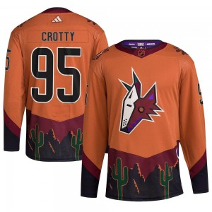 Youth Adidas Arizona Coyotes Cameron Crotty Orange Reverse Retro 2.0 Jersey - Authentic