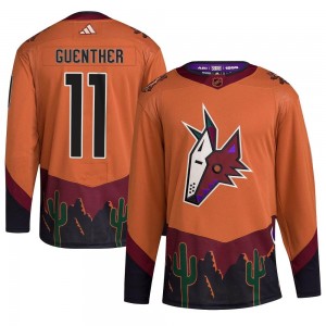 Youth Adidas Arizona Coyotes Dylan Guenther Orange Reverse Retro 2.0 Jersey - Authentic