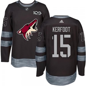 Youth Arizona Coyotes Alex Kerfoot Black 1917-2017 100th Anniversary Jersey - Authentic
