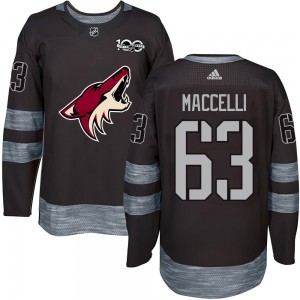 Youth Arizona Coyotes Matias Maccelli Black 1917-2017 100th Anniversary Jersey - Authentic