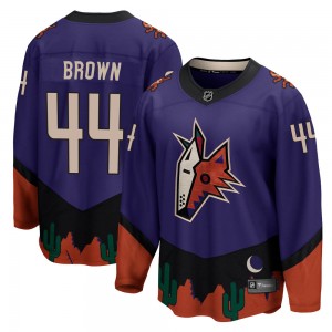 Youth Fanatics Branded Arizona Coyotes Josh Brown Purple 2020/21 Special Edition Jersey - Breakaway