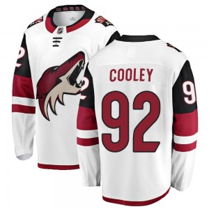 Youth Fanatics Branded Arizona Coyotes Logan Cooley White Away Jersey - Breakaway