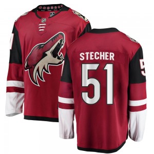 Youth Fanatics Branded Arizona Coyotes Troy Stecher Red Home Jersey - Breakaway